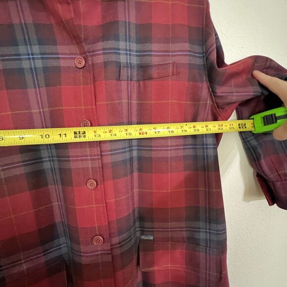 Faconnable Mens Wool Plaid Car Coat Size L Red - Picture 6 of 6